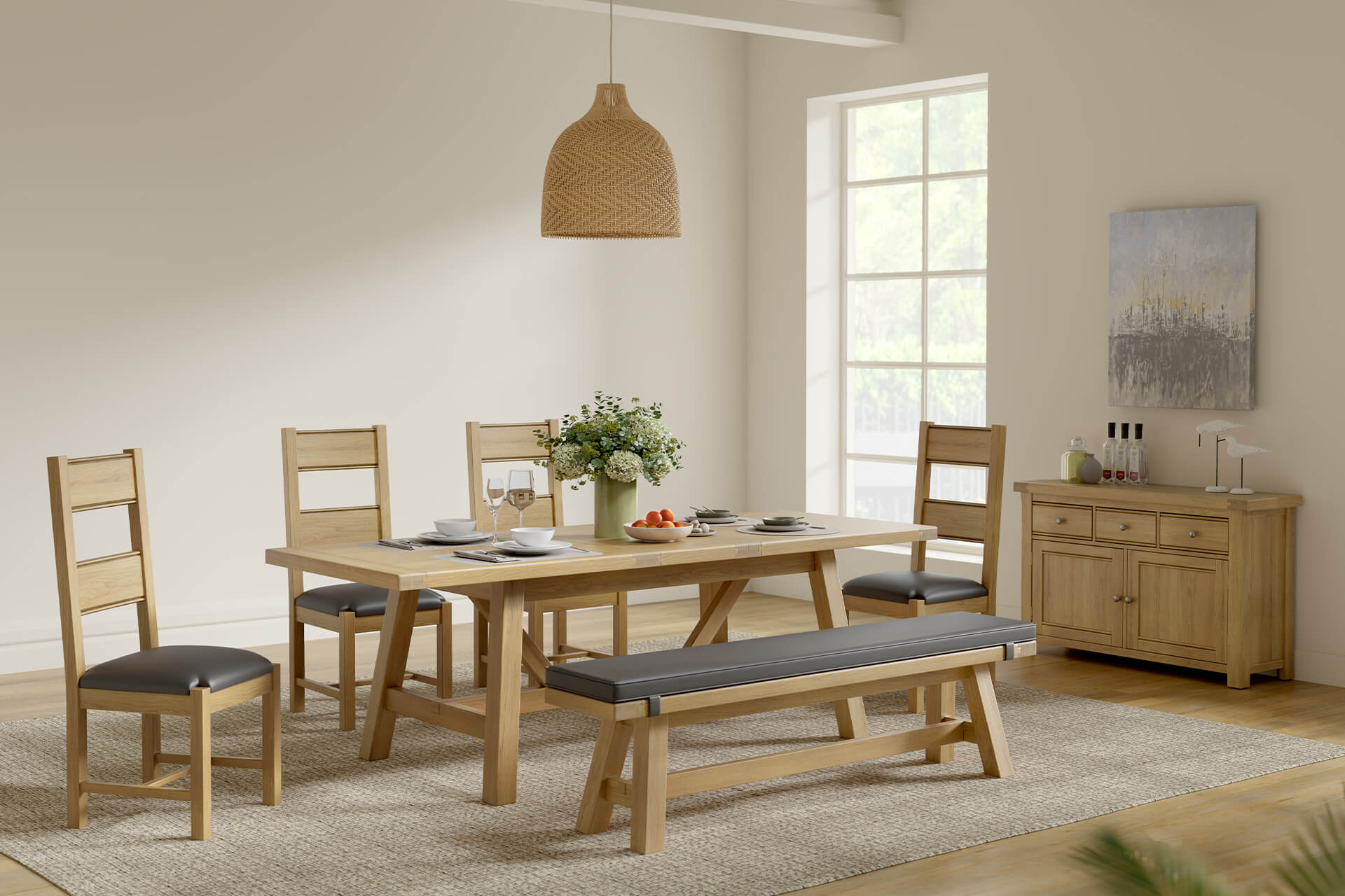 Dromore Dining Bench 1