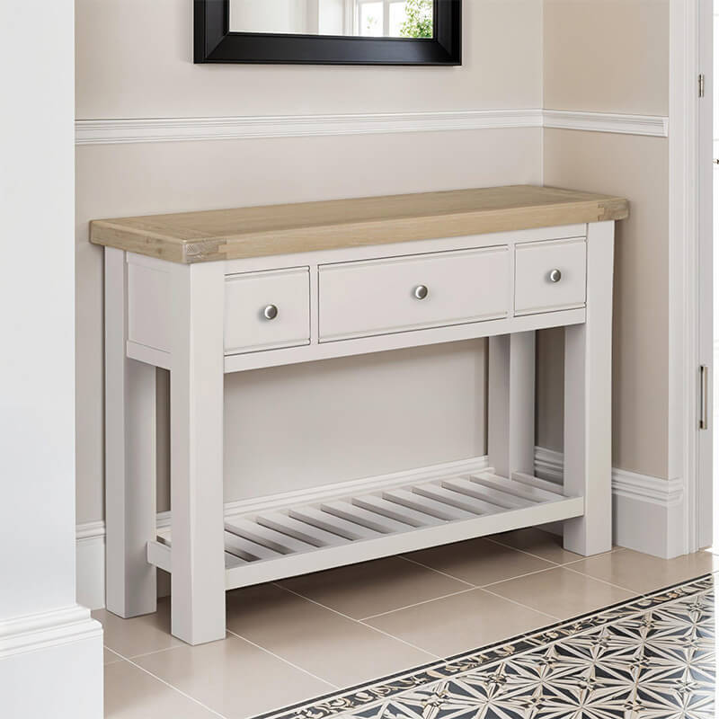 Dromore Taupe Console Table 1