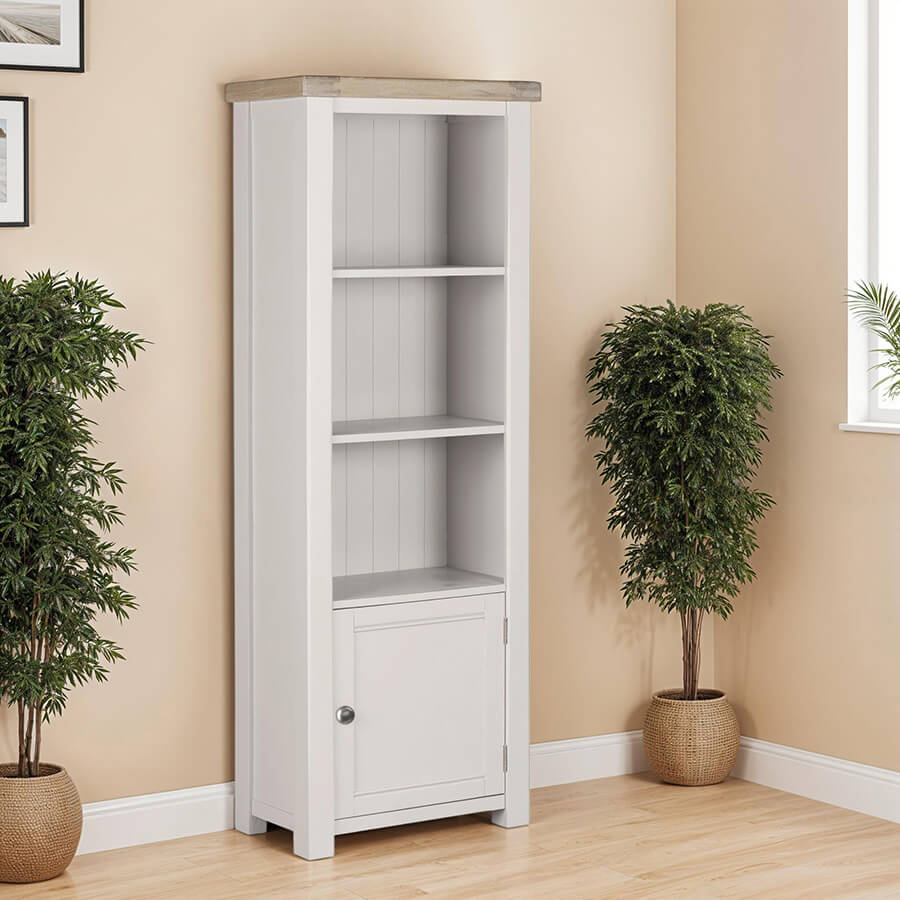 Dromore Taupe Tall Bookcase 1