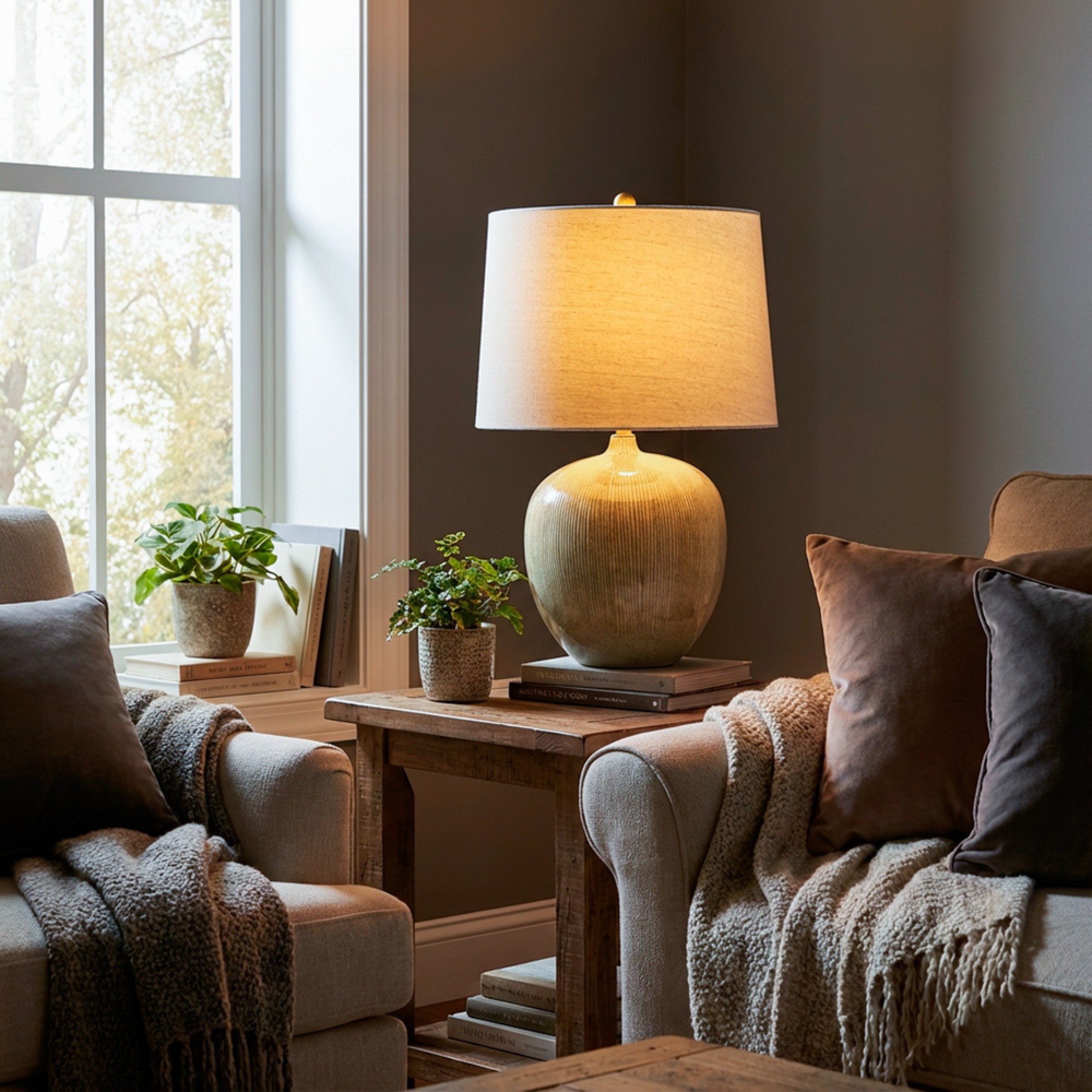 Heather Ceramic Table Lamp 1