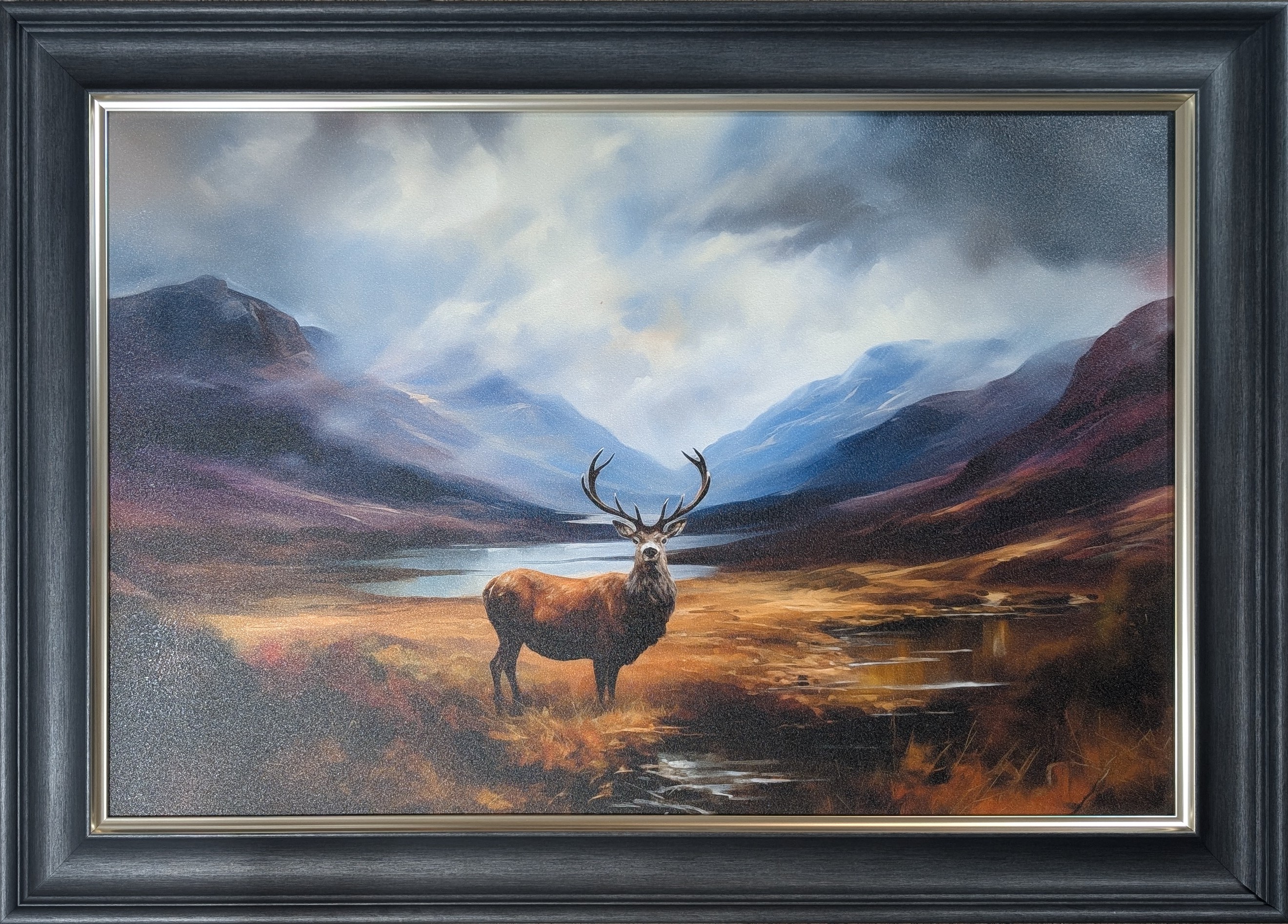 Lone Scottish Highland Stag 1