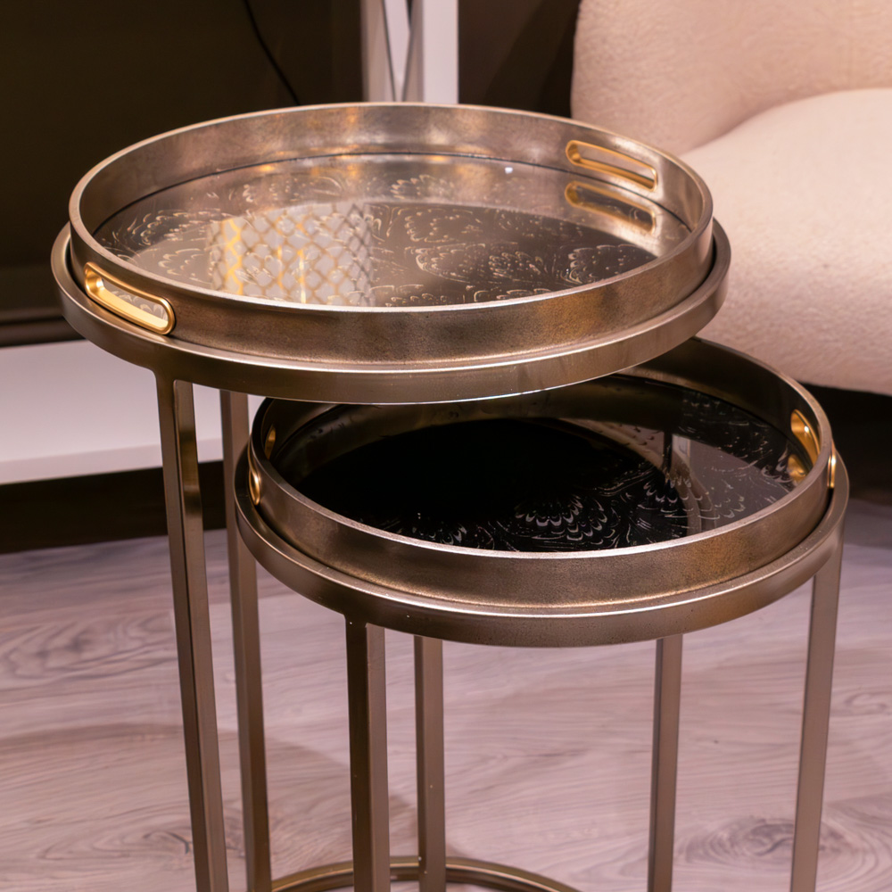 Lyra Champagne Tray Tables 2