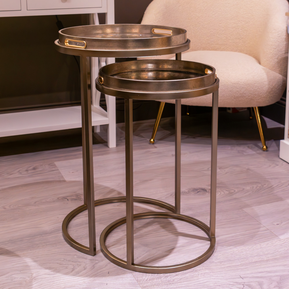 Lyra Champagne Tray Tables 1