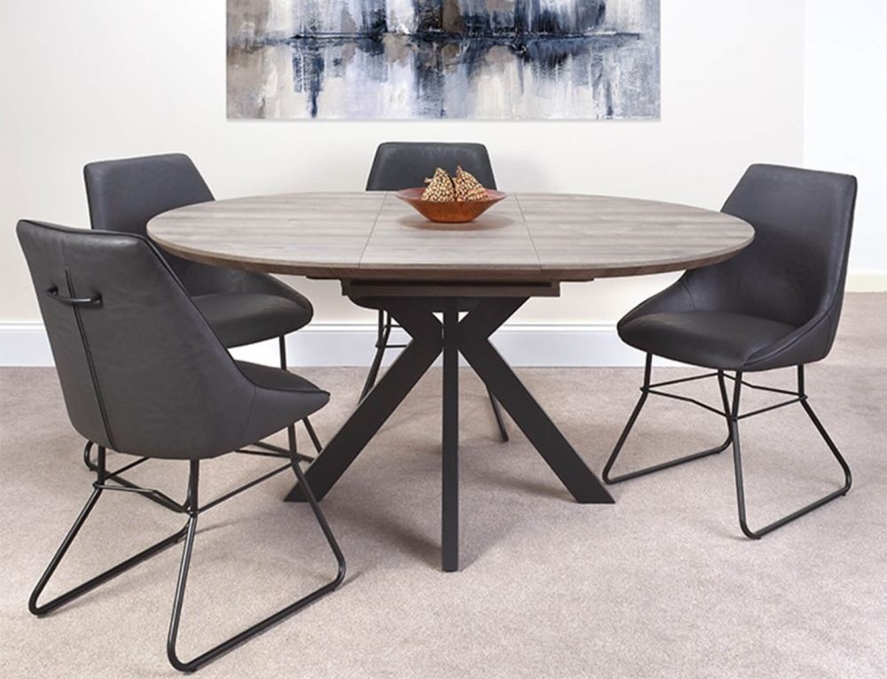 Miami Round Extending Dining Table 1