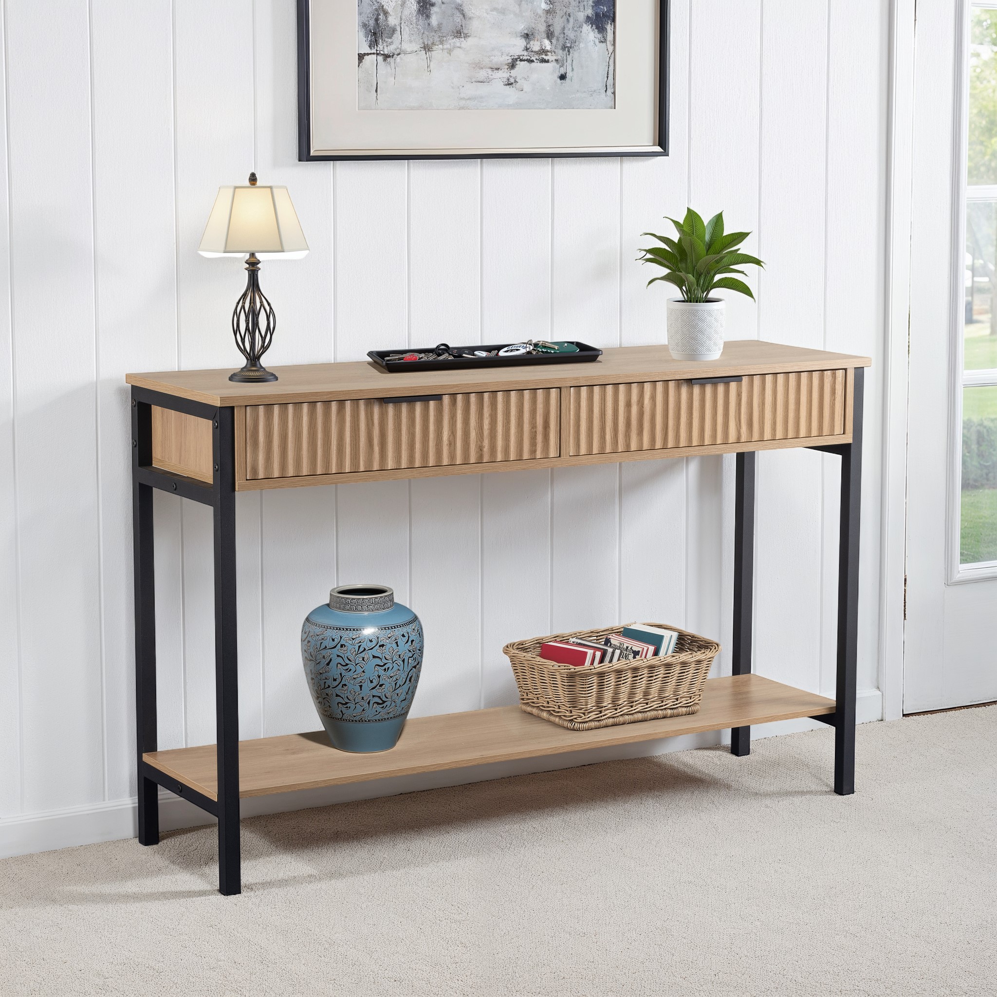 Milana 2 Drawer Console Table 1