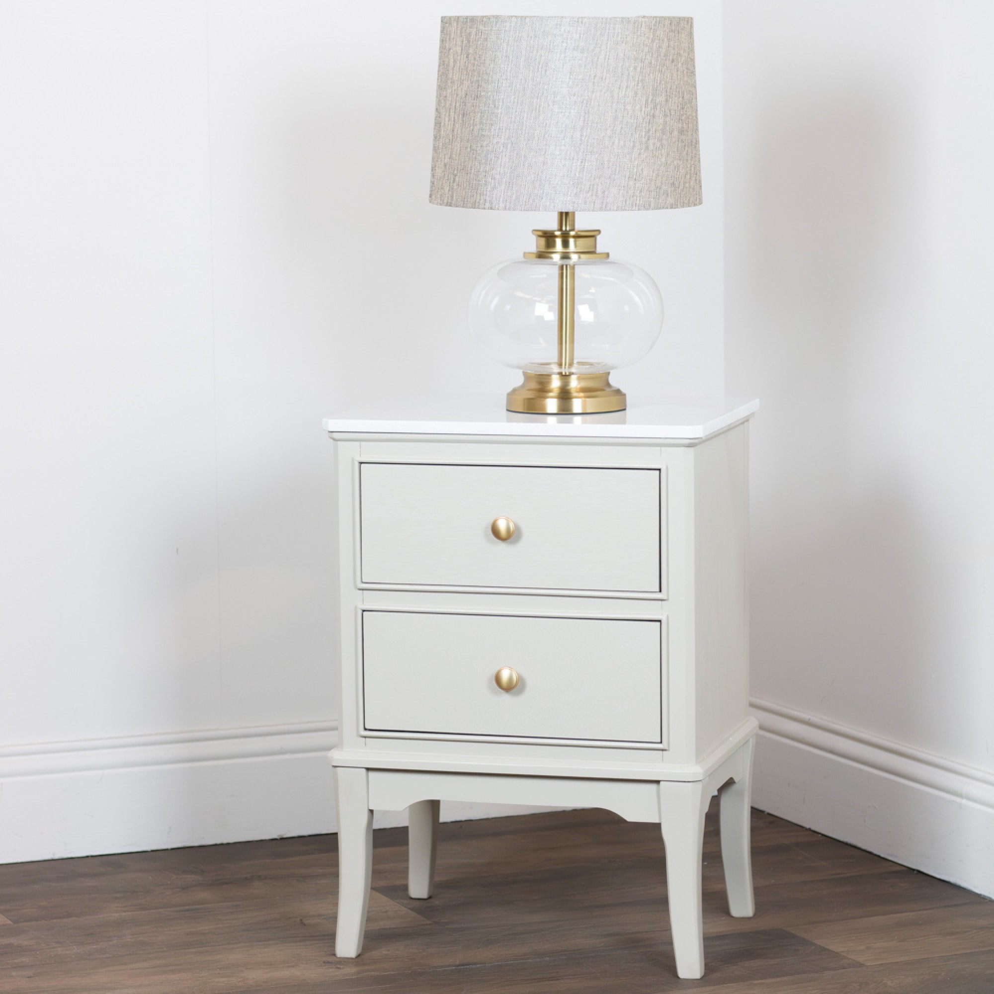 Monaco 2 Drawer Lamp Table 1