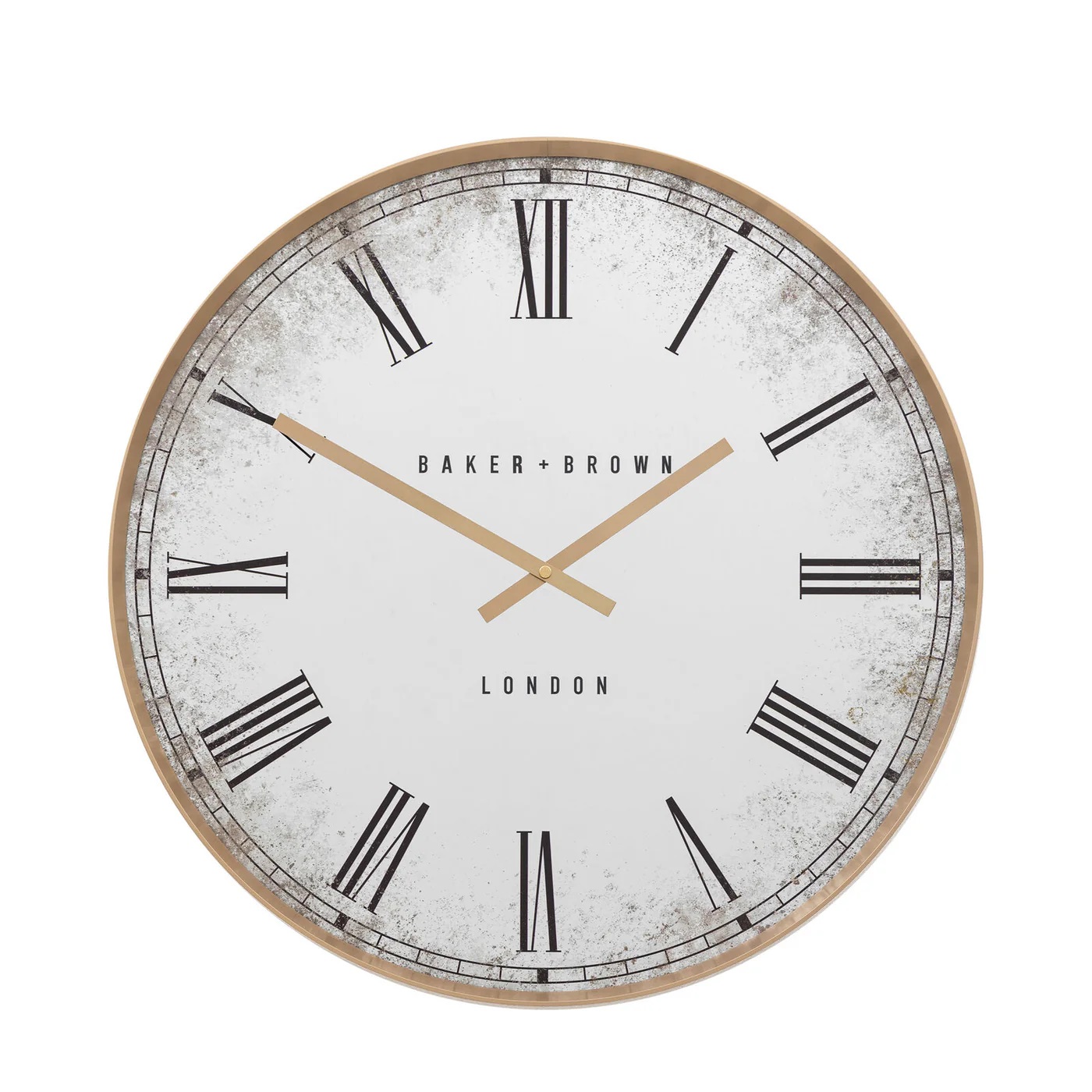 Gold Murano Mirror Glass Clock 2