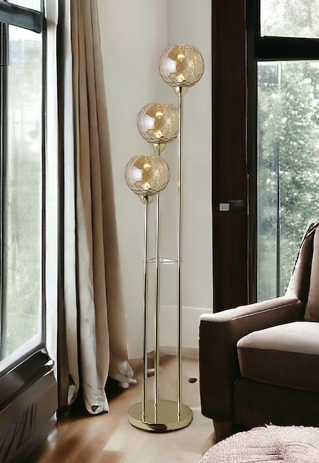 Oita 3 Glass Lamp Cognac 1