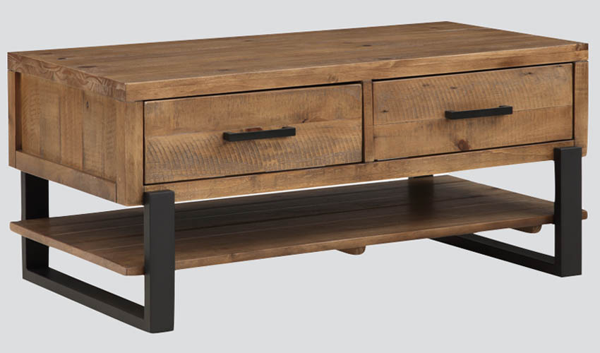 Padstow Coffee Table with Drawer 1