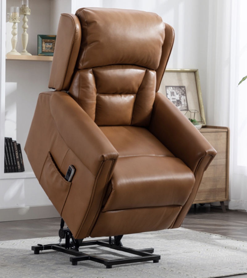 Sandhurst Leather Lift and Rise Chair 2