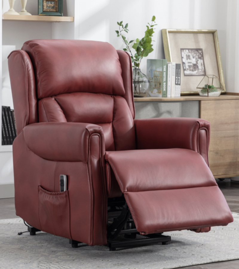 Sandhurst Leather Lift and Rise Chair 3