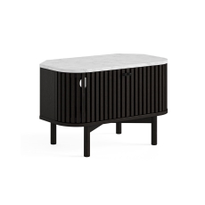 Sligo Black Marble Corner TV Unit 1