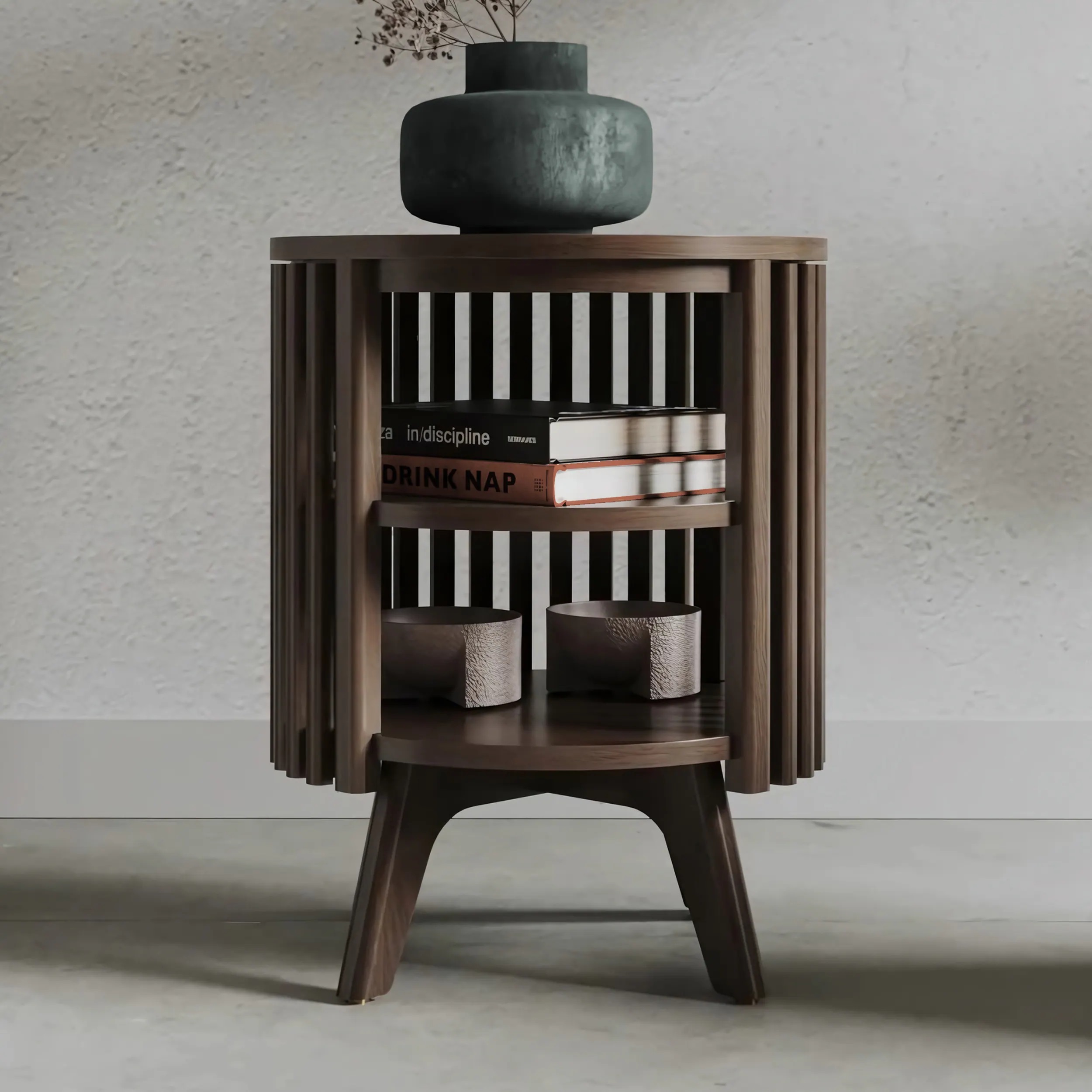 Sligo Brown Open Side Table  1