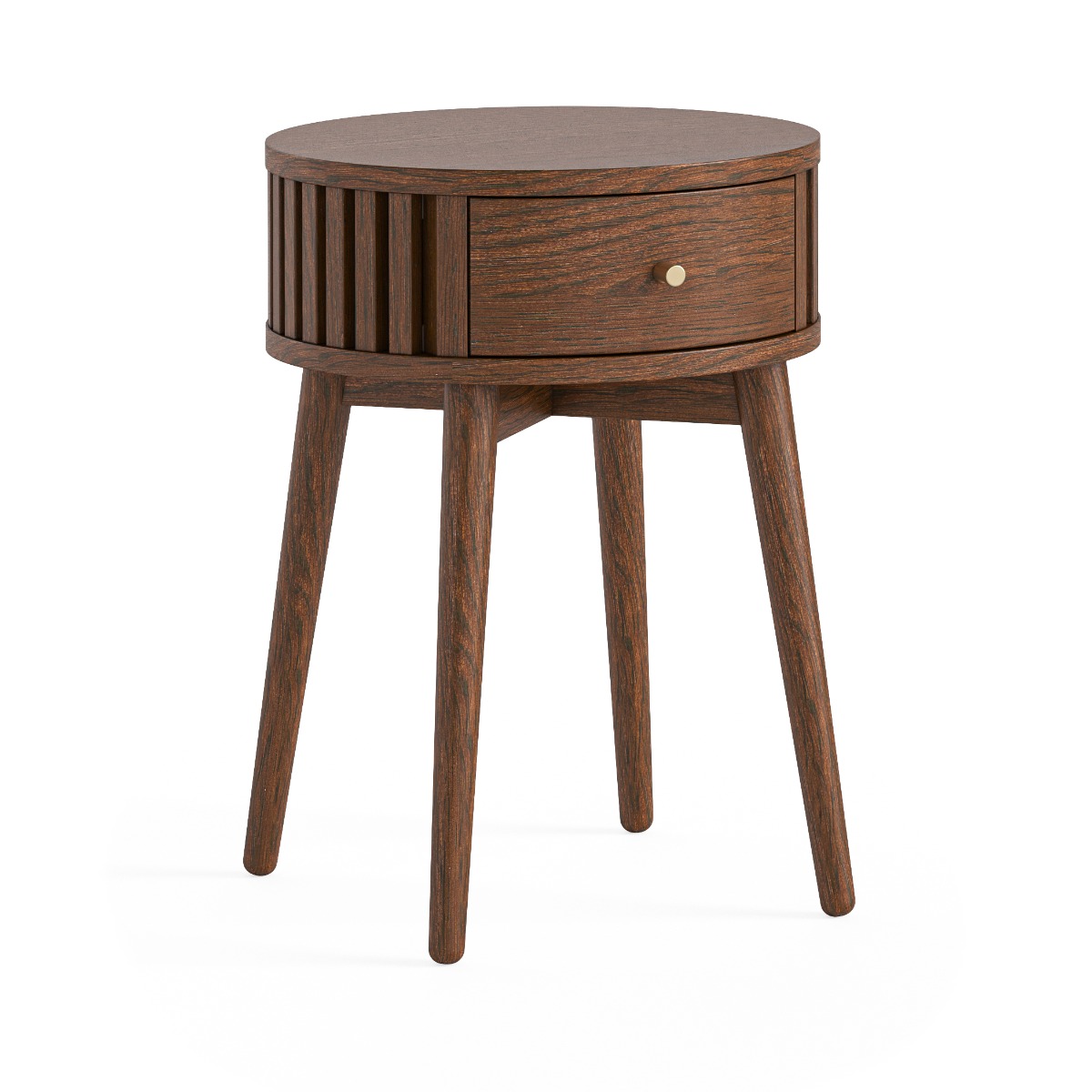 Sligo Brown Round Side Table  1