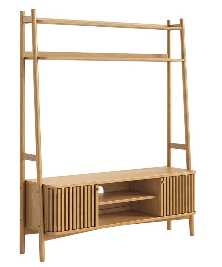 Sligo Oak Media Cabinet 1