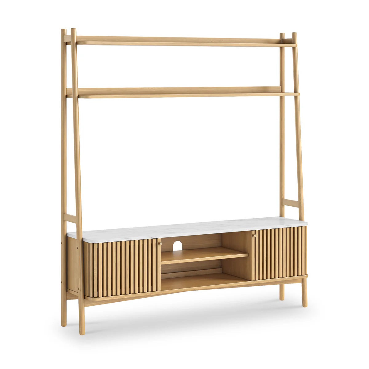 Sligo Oak Marble Large Media Unit 1