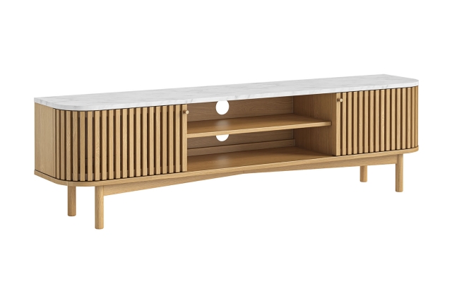 Sligo Oak Marble Large TV Unit 1