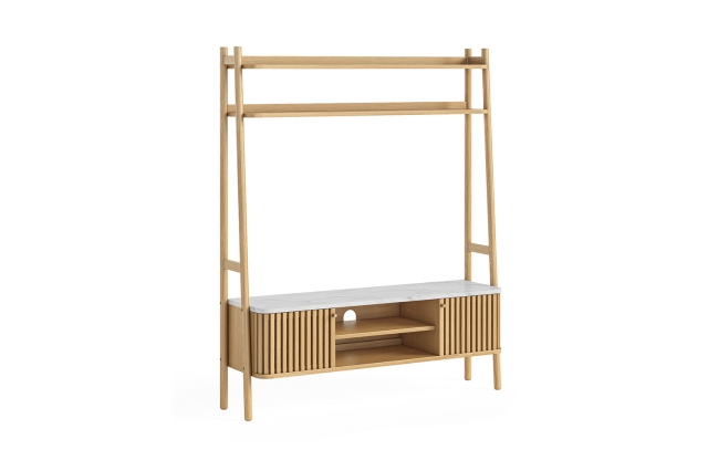 Sligo Oak Marble Media Unit 1