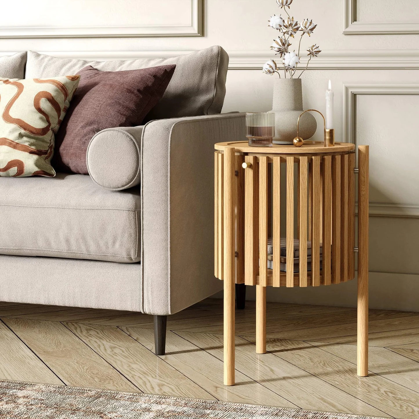 Sligo Oak story Side Table 1