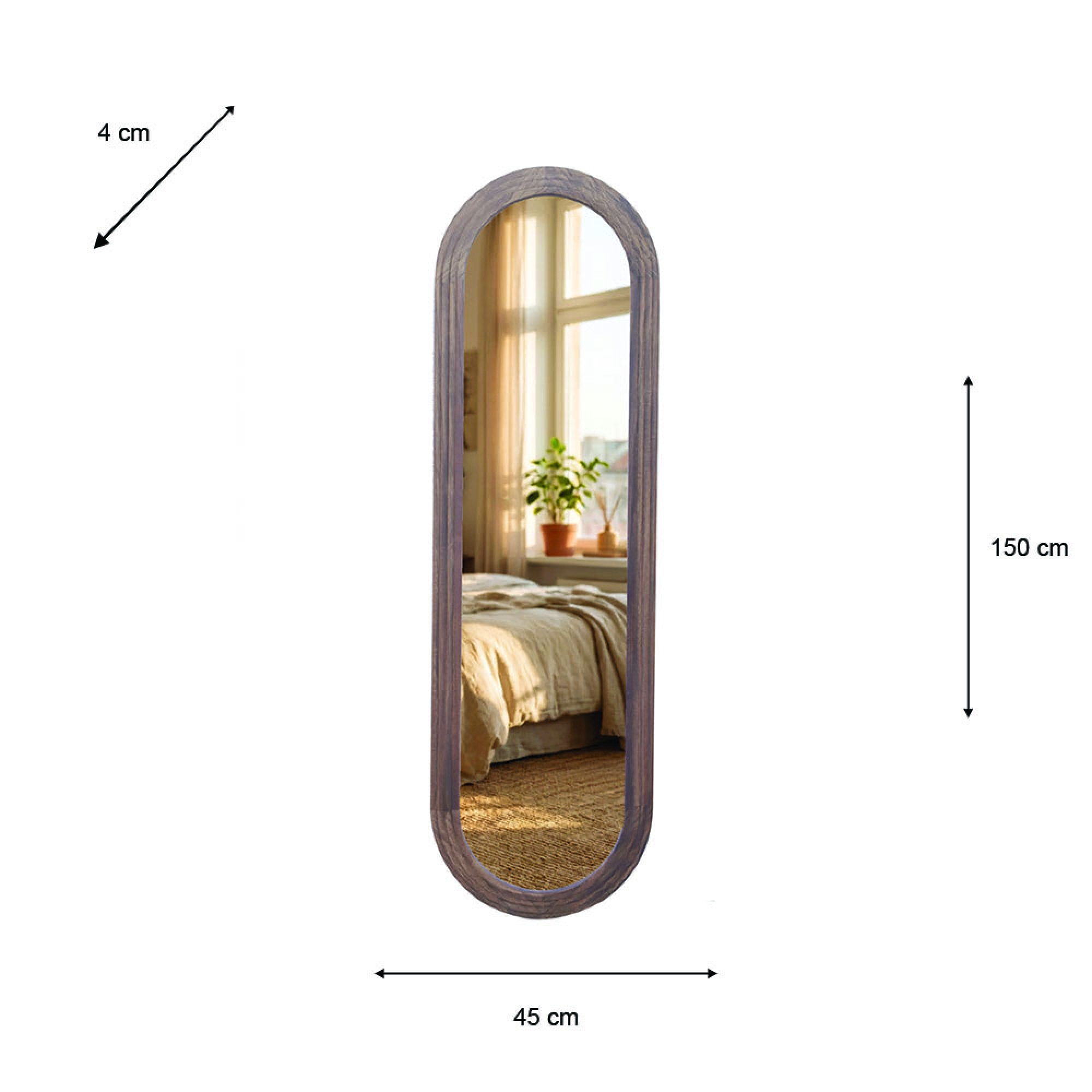 Stepped Pill Dressing Mirror 2