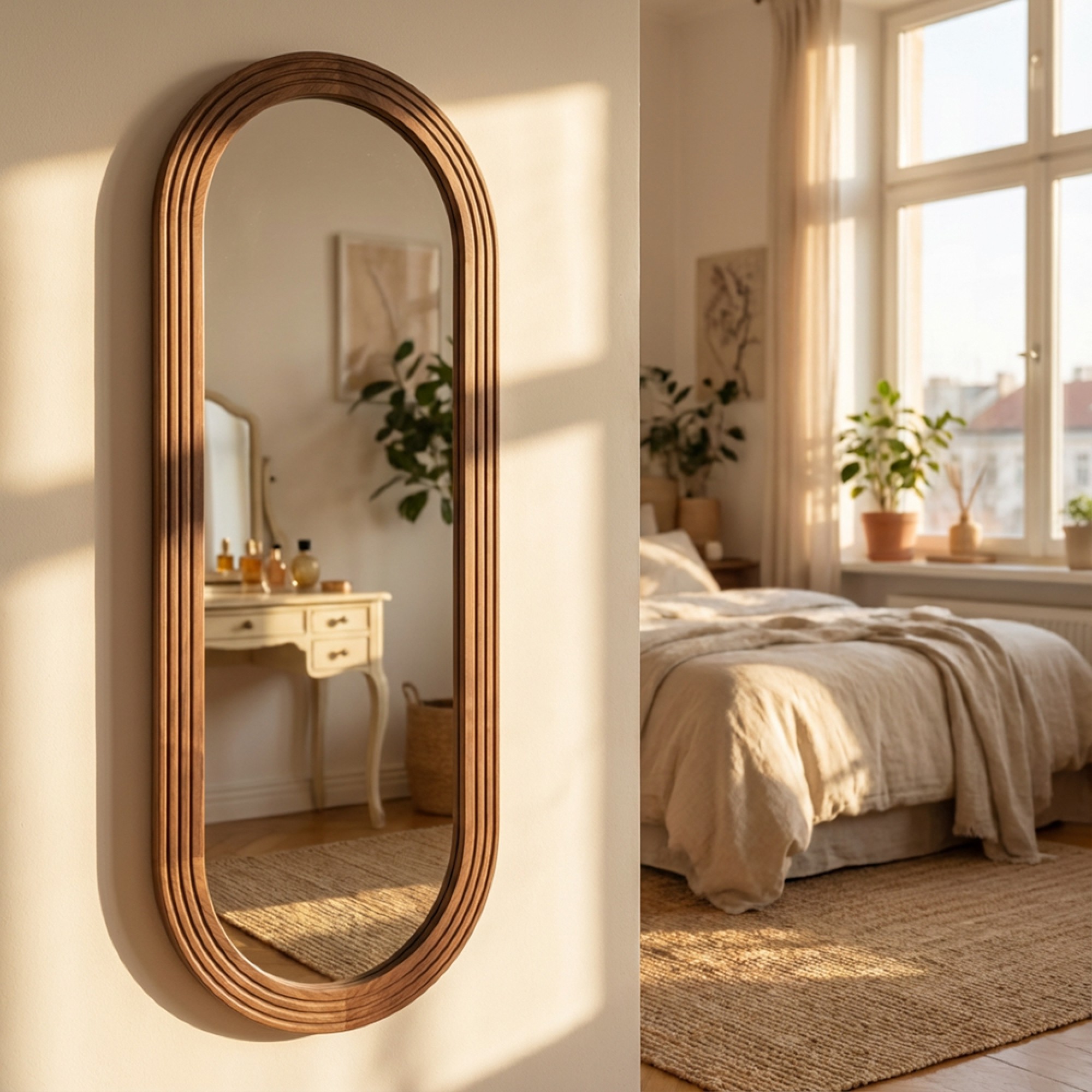 Stepped Pill Dressing Mirror 1