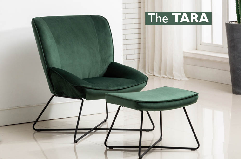 Tara Chair and Footstool 1