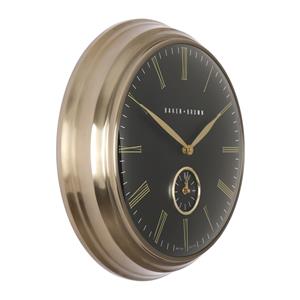 Baker and Brown Clock Black Brass 2 thumbnail