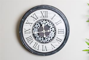 Gears Clock Antique Grey 1 thumbnail