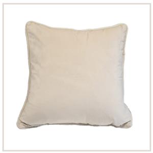 Cream Velvet Cushion 1 thumbnail