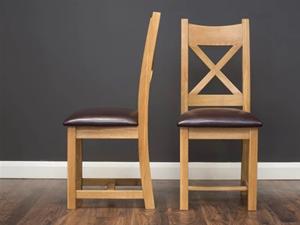 Cross back chair with PU Seat 1 thumbnail