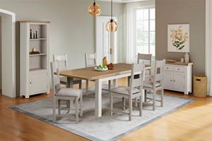 Dromore Taupe Extending Dining Table 1 thumbnail