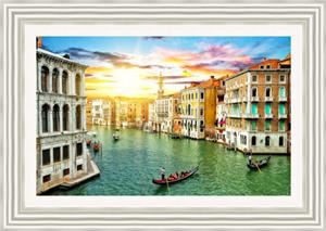 Gondolas on the Grand Canal in Summer 1 thumbnail
