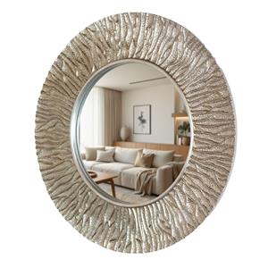 Kelsey Champagne Round Mirror 2 thumbnail