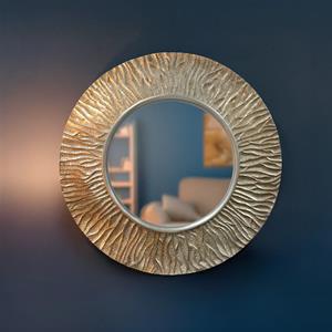 Kelsey Champagne Round Mirror 1 thumbnail