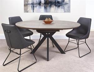 Miami Round Extending Dining Table 1 thumbnail