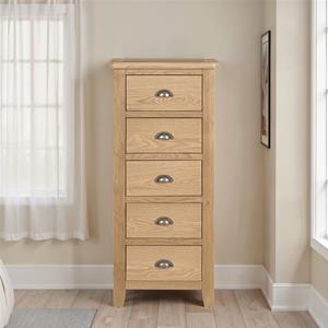 Melvin 5 Drawer Narrow Chest 1 thumbnail