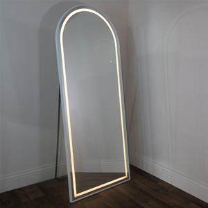 Modena White Arched Led Mirror 2 thumbnail