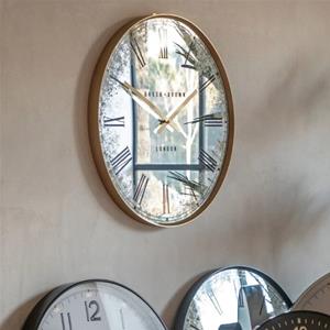 Gold Murano Mirror Glass Clock 1 thumbnail