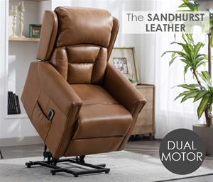 Sandhurst Leather Lift and Rise Chair 1 thumbnail