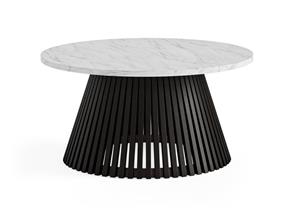 Sligo Black Marble Round Coffee Table 1 thumbnail