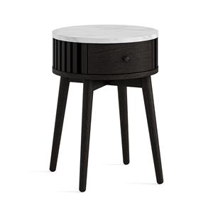 Sligo Black Marble Round Side Table  1 thumbnail