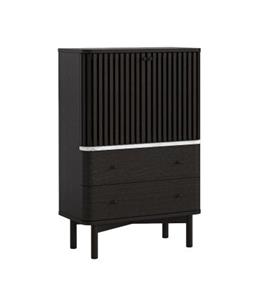 Sligo Black Marble Shoe Cabinet 1 thumbnail