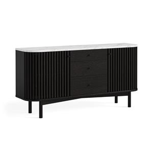 Sligo Black Marble Sideboard with Drawers 1 thumbnail