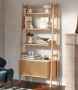 Sligo Oak Marble Bookcase 1 thumbnail