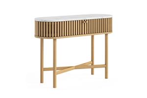 Sligo Oak Marble Console Table  1 thumbnail