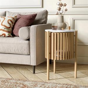 Sligo Oak Marble Story Side Table 1 thumbnail