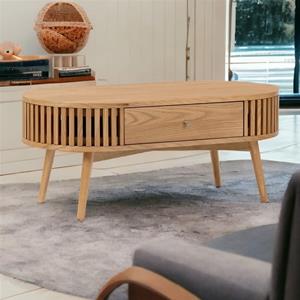 Sligo Oak Oval Coffee Table 1 thumbnail