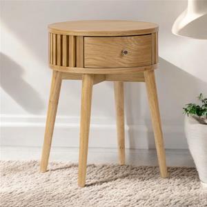 Sligo Oak Round Side Table 1 thumbnail