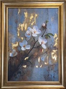 White Blossom on Gold 1 thumbnail