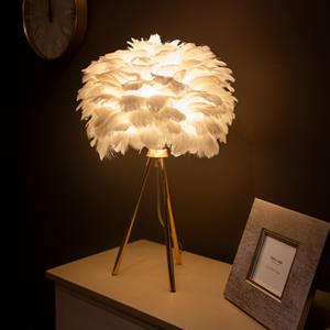 White Feather Lamp 1 thumbnail